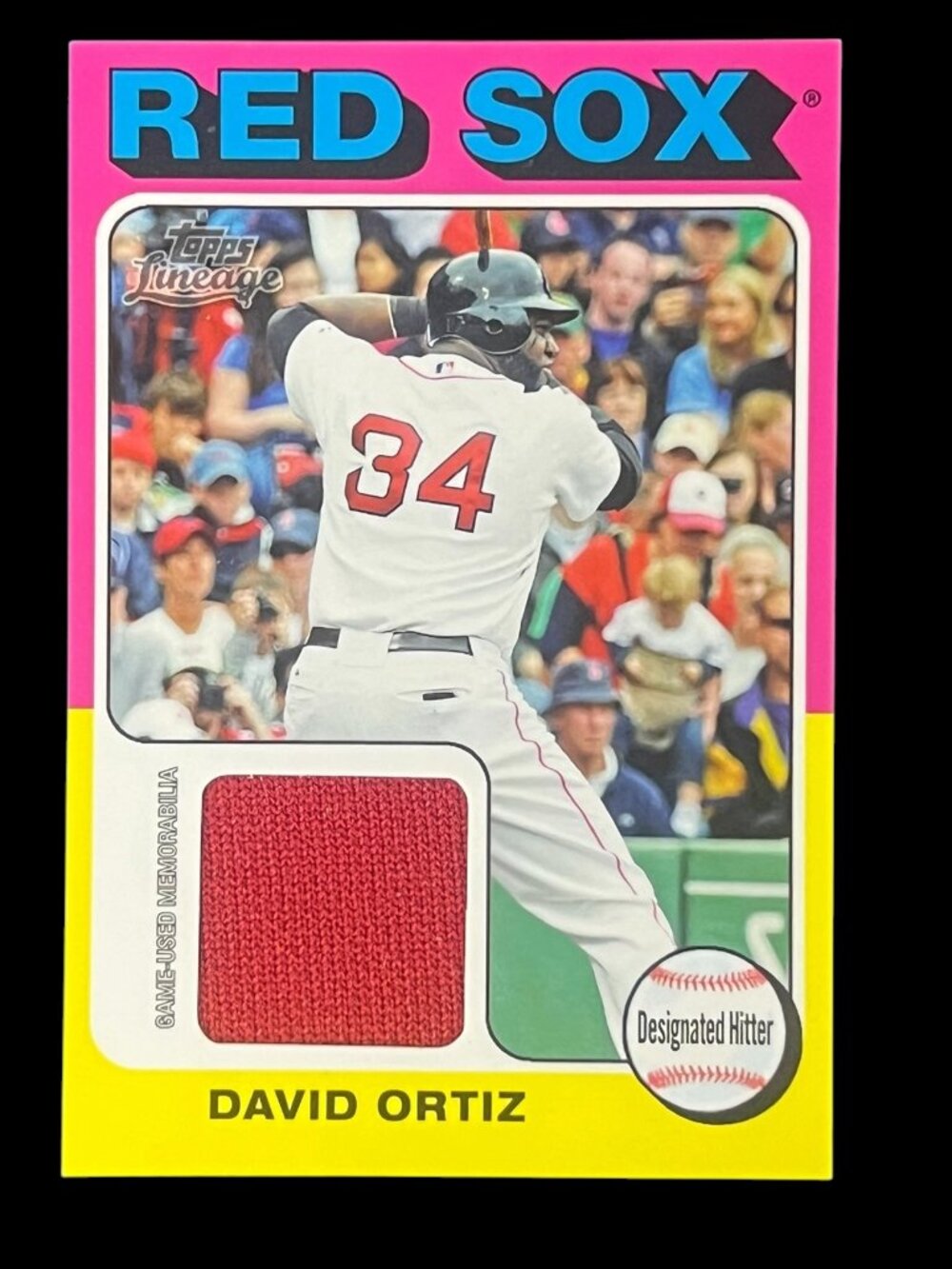 David Ortiz 2011 Topps Lineage Jersey Card #75-DO | 1975 Mini Design | Mint